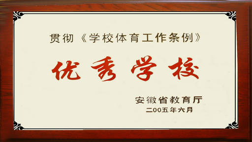 安徽省“贯彻《学校体育工作条例》优秀学校”